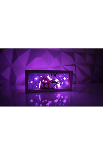 Jade Produck Nightmare Before Christmas Jack & Sally LED Işık Kutusu