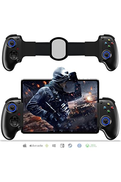 007 Mobile Cloud Gaming Controller for iPhone/iPad/Android/PC/Switch/PS4 - 6-Axis Gyro, Turbo (Terevi)