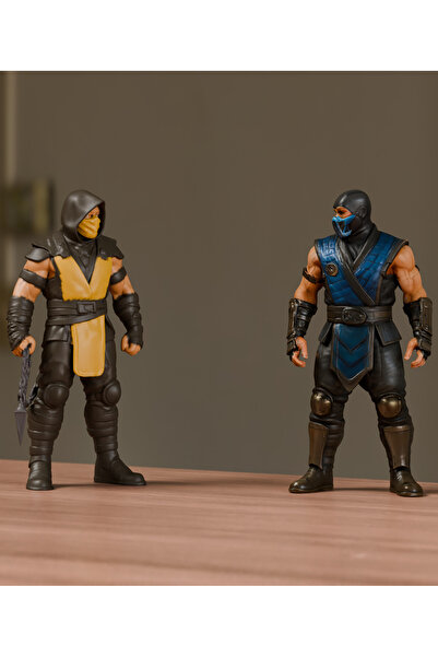 3d layer craft 2'li Mortal Kombat Scorpion ve Sub-Zero Figür 25 cm Büyük Boy ...
