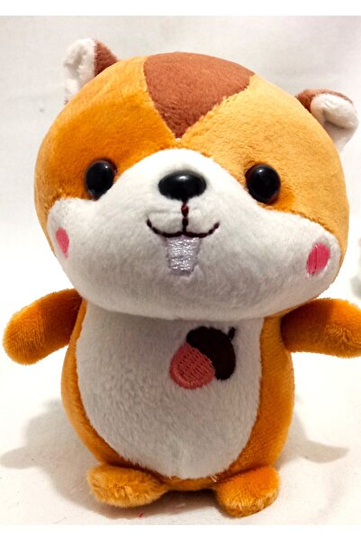 Pufline Sevimli Sincap Peluş Oyuncak (Kuyruk Dahil 15cm)