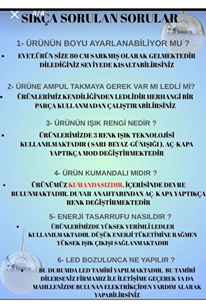 Roza Drop Tek Toplu Krom 3 Renk Modern Ledli Antre Hol Avize