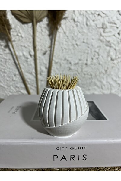 Zigzag Home Decorative Toothpick Vase Toothpick Holder Bohemian Style Toothpick Vase Trinket Object