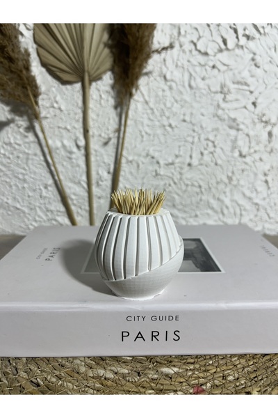 Zigzag Home Decorative Toothpick Vase Toothpick Holder Bohemian Style Toothpick Vase Trinket Object