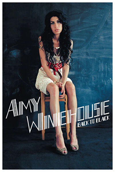 512 STORE Amy Winehouse Back To Black Müzik Duvar Dekor Çerçevesiz Poster