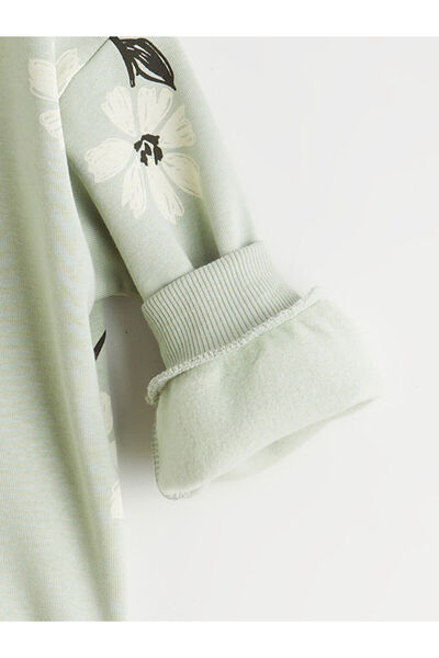 LC Waikiki Floral Girl's Sweatshirt and Leggings Pants 2 Pcs