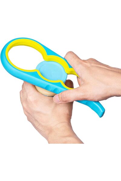 desselan Jar Opener 4-in-1 Multi-Function – Easy Bottle & Can Lid Opener for Weak Hands