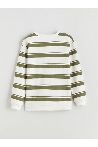 LC Waikiki Crew Neck Striped Boy's Sweatshirt