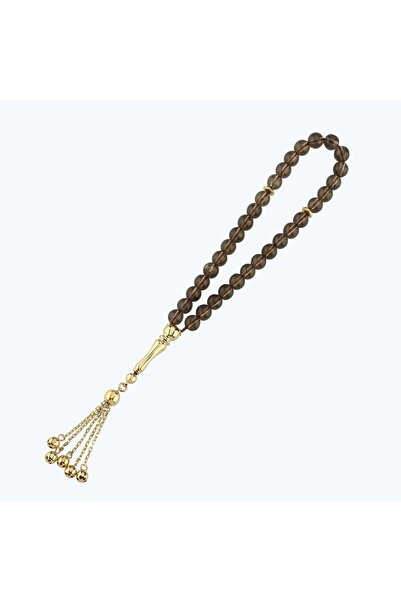 Altınbaş Altın Dumanlı Kuvars Tespih