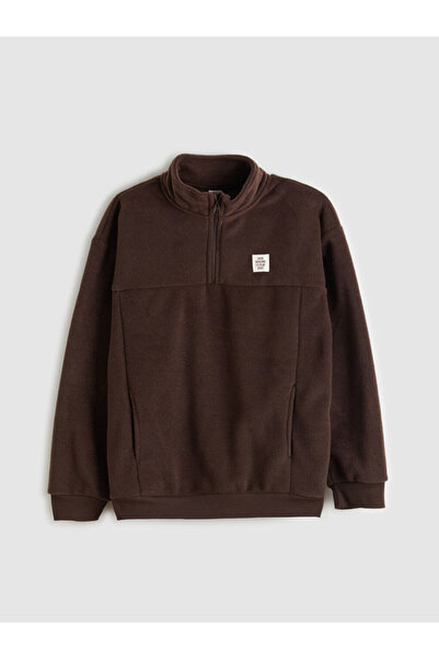 LC Waikiki Dik Yaka Erkek Çocuk Polar Sweatshirt