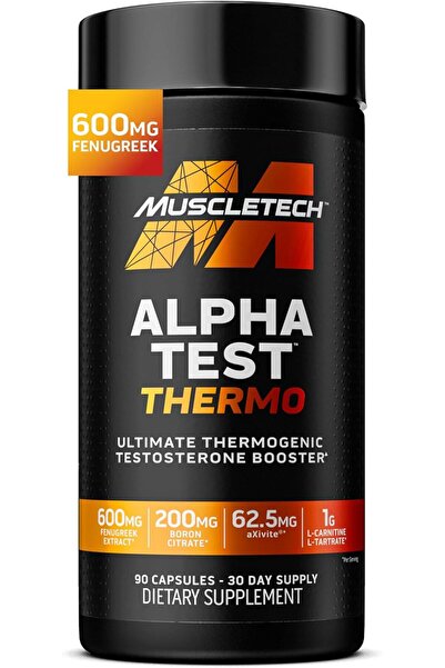 MUSCLETECH Thermogenic Test Booster for Men AlphaTest Thermo Tribulus Terrestris 90 Caps