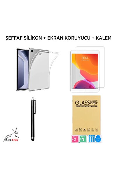 Alfa MEC Honor Pad X8 10.1 inç Uyumlu Tablet Kılıfı Silikon Ekran Koruyucu Do...