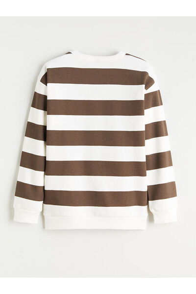 LC Waikiki Crew Neck Striped Boy's Sweatshirt