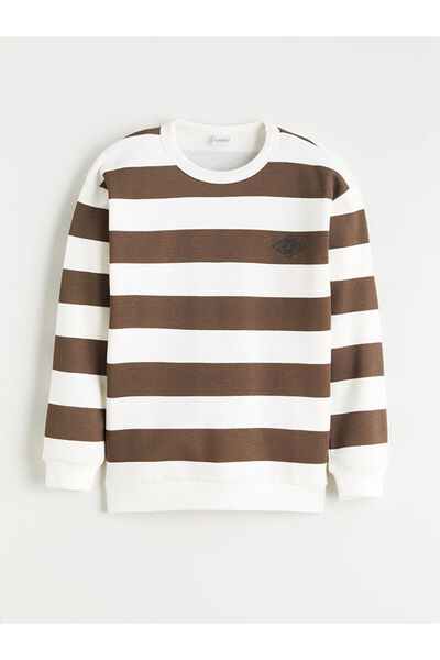 LC Waikiki Crew Neck Striped Boy's Sweatshirt