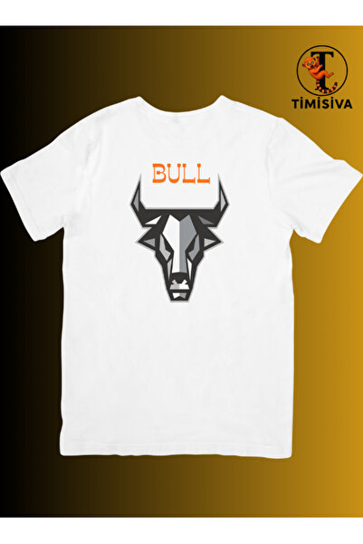 TİMİSİVA Unisex oversized BOĞA με τύπωμα 100% βαμβάκι 30/1 με κοντό μανίκι ΛΕ...