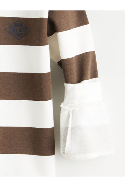 LC Waikiki Crew Neck Striped Boy's Sweatshirt