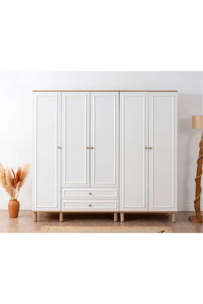 VOW HOME LIVING TİNDRA GARDIROP 5 KAPAKLI