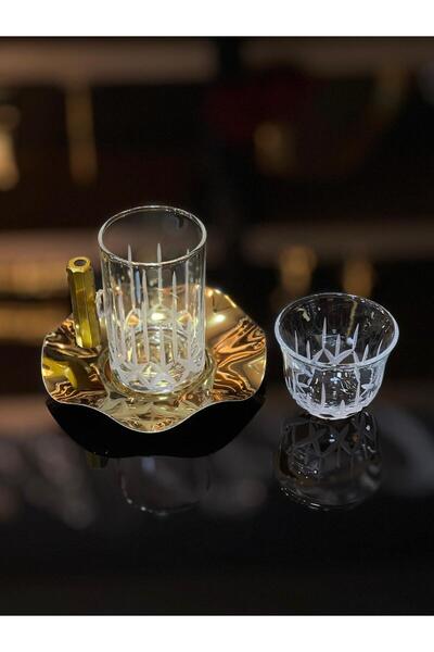 Eslim 18-Piece Gold-Detailed Tea Set