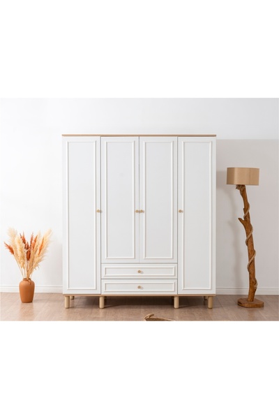 VOW HOME LIVING TİNDRA GARDIROP 4 KAPAKLI