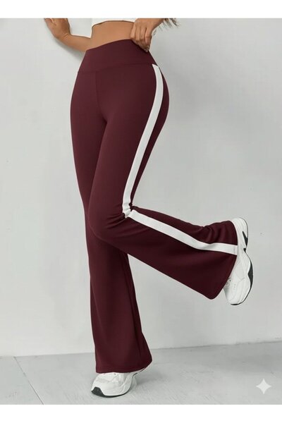 MericLine Women's High Waist Spanish Long Leggings with Side Stripe Detail Di...