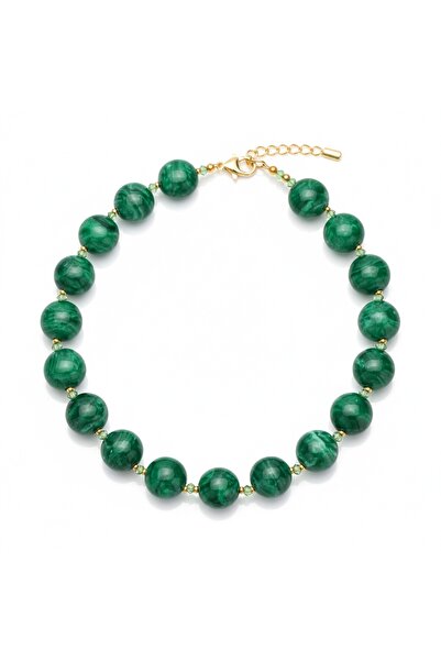 SIC MODA Beaded and Stainless Steel Necklace 6156