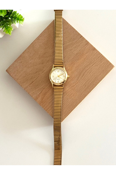 FIERA JEWELRY Retro Model Gold Color Quartz Adjustable Steel Wrist Watch