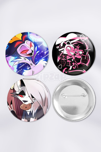 ZipZap Helluva Boss Stolas Blitz Anime Animasyon Çanta Süsü Rozet İğneli Buto...