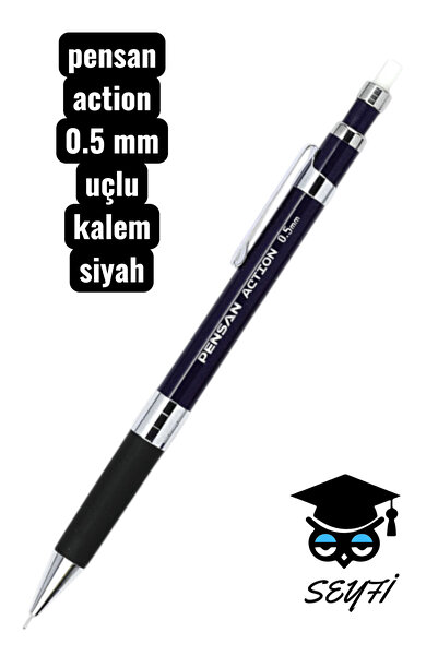 SEYFİKİRTASİYE pensan Action Versatil Kalem 0.5 mm uçlu kalem silikon tutma a...