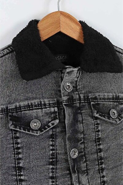 Ege Bebek Χειμερινό τζιν μπουφάν για αγόρια με επένδυση Welsoft / Μπουφάν τζιν / Τζιν / Επιλογές μεγεθών για ηλικίες 2-17 ετών