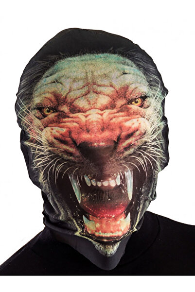 Skygo قناع الأسد الملتصق بالكامل على الرأس - قناع الأسد المطاطي موديل 3