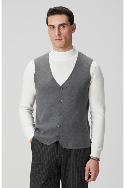 Network Antrasit Triko Yelek