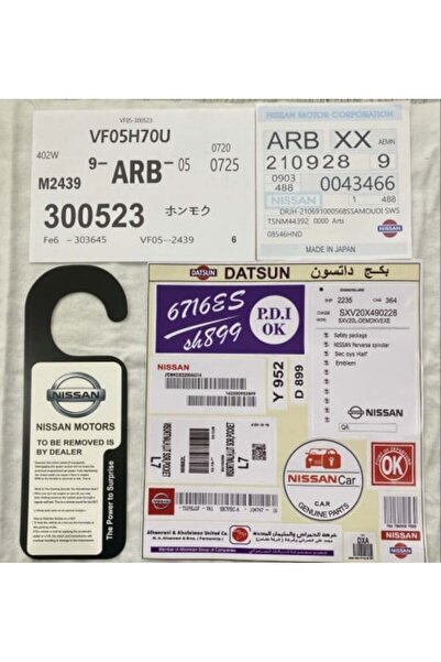 CAR Datsun Complete Sticker Set
