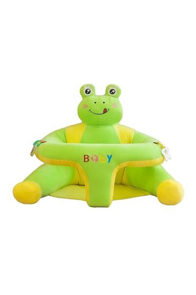 OEM Fotoliu din plus pentru bebelusi cu decupaj pentru picioare, Broscuta, 50 cm, Verde, FPS-161