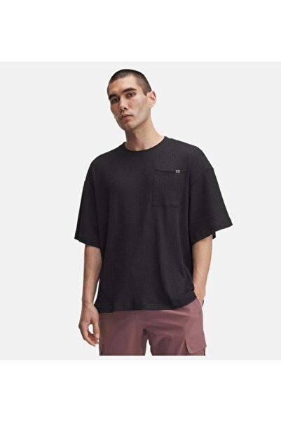 Under Armour Tricou casual pentru bărbați Ua Rival Waffle Crew 1383106-001 Negru