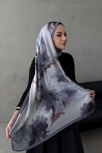 Byedauzunlar Şal de mătase nisipită Roesa gri argintiu