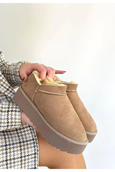 karadağsb Μπότες Mitay Beige Suede