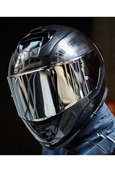 LS2 Storm 2 Jeans Kapalı Motosiklet Kaskı Gri Camlı