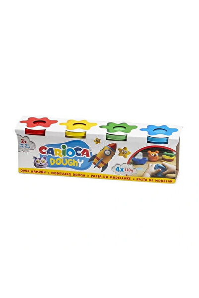 CARIOCA Art.42178 4 Colors Play Dough 4X110 Gr. 2+