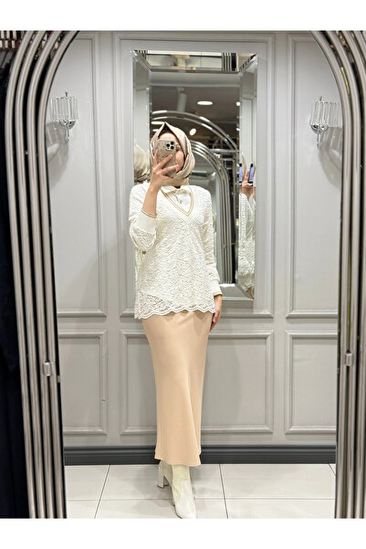 FUAT GÜRSEN Double Set with Embroidered Sequins and Paillettes