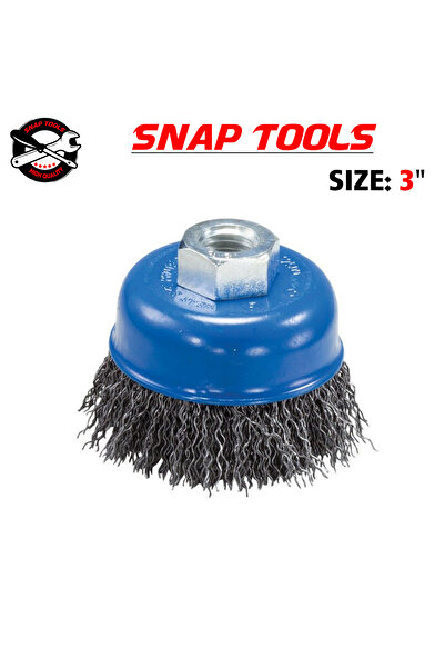 SNAP TOOLS Stainless Steel Cup Brush 14MM X 3