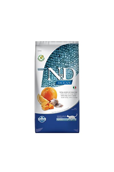 N&D Ocean Balkabaklı Ringa Balıklı Portakallı Kedi Maması 5 kg