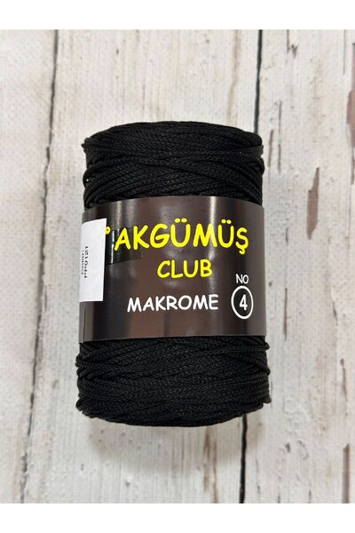 miraylahobi Polyester Makrome No:4 200 gr Akgümüş Clup
