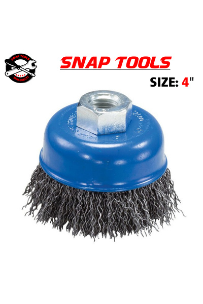 SNAP TOOLS Stainless Steel Cup Brush 14mm x 4
