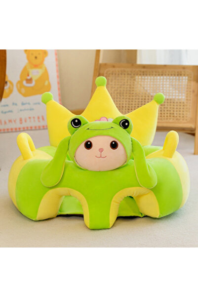 OEM Fotoliu pluș pentru bebeluși cu decupaj pentru picioare, desen animat dră...