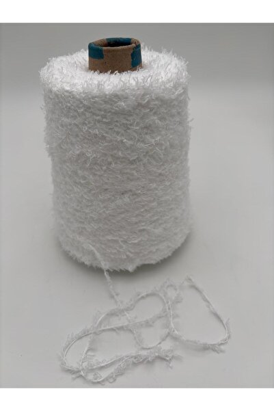 kumasfabrik (500Gr)Hand Knitting Plush Yarn/Amigurimi, Bag, Scarf, Hat, Cardigan Yarn-Ecru Color