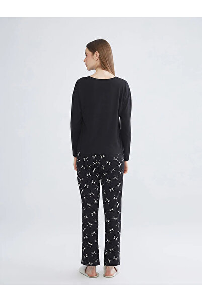 LC Waikiki Crew Neck Printed Women's Pajamas Set