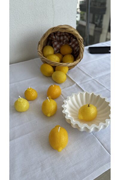 Yasminncandle Limon Görünümlü Mum