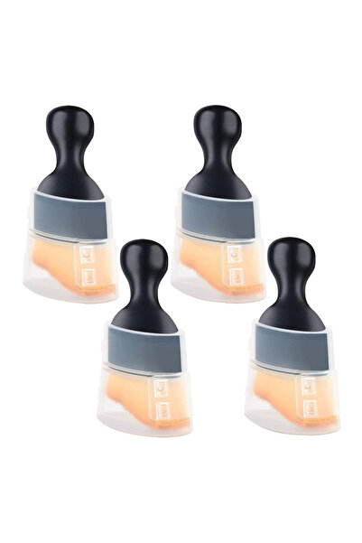 BLACK Set of 4 car cleaning brushes, for detailing and interior-exterior car ...