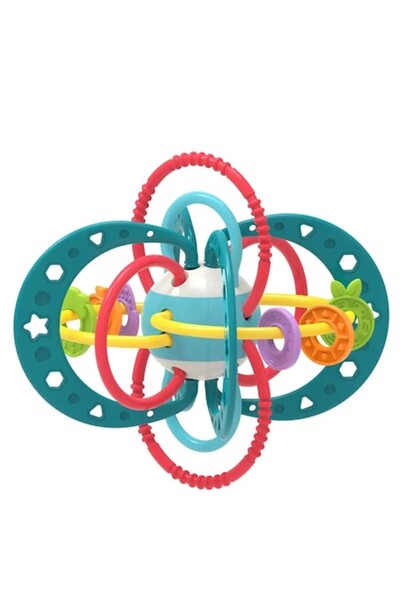 Toyska Jucărie de dentiție și zornăitoare pentru bebeluși - Blue Planet, Toyska®