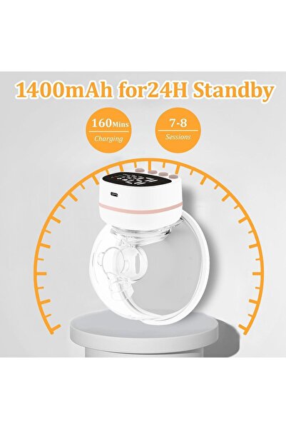 Generic Wearable Electric Breast Pump Wireless Bluetooth App Control Large Suction Hands-Free Portable