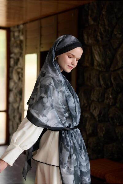 İpekhan Winter Bloom Collection Qupra Shawl 30002-10001